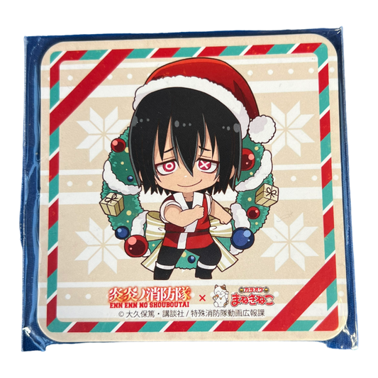 Fire Force X Karaoke ManekiNeko Christmas Coaster