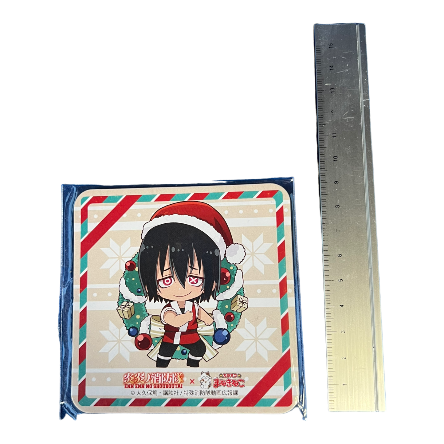 Fire Force X Karaoke ManekiNeko Christmas Coaster